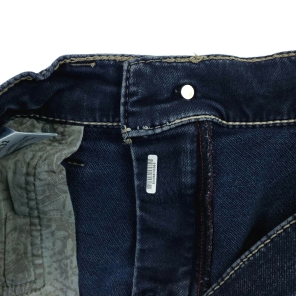 Silver Jeans Zac Dark Indigo Wash Relaxed Straight Leg Denim Jean Mens 34x31.25 - Picture 10 of 15